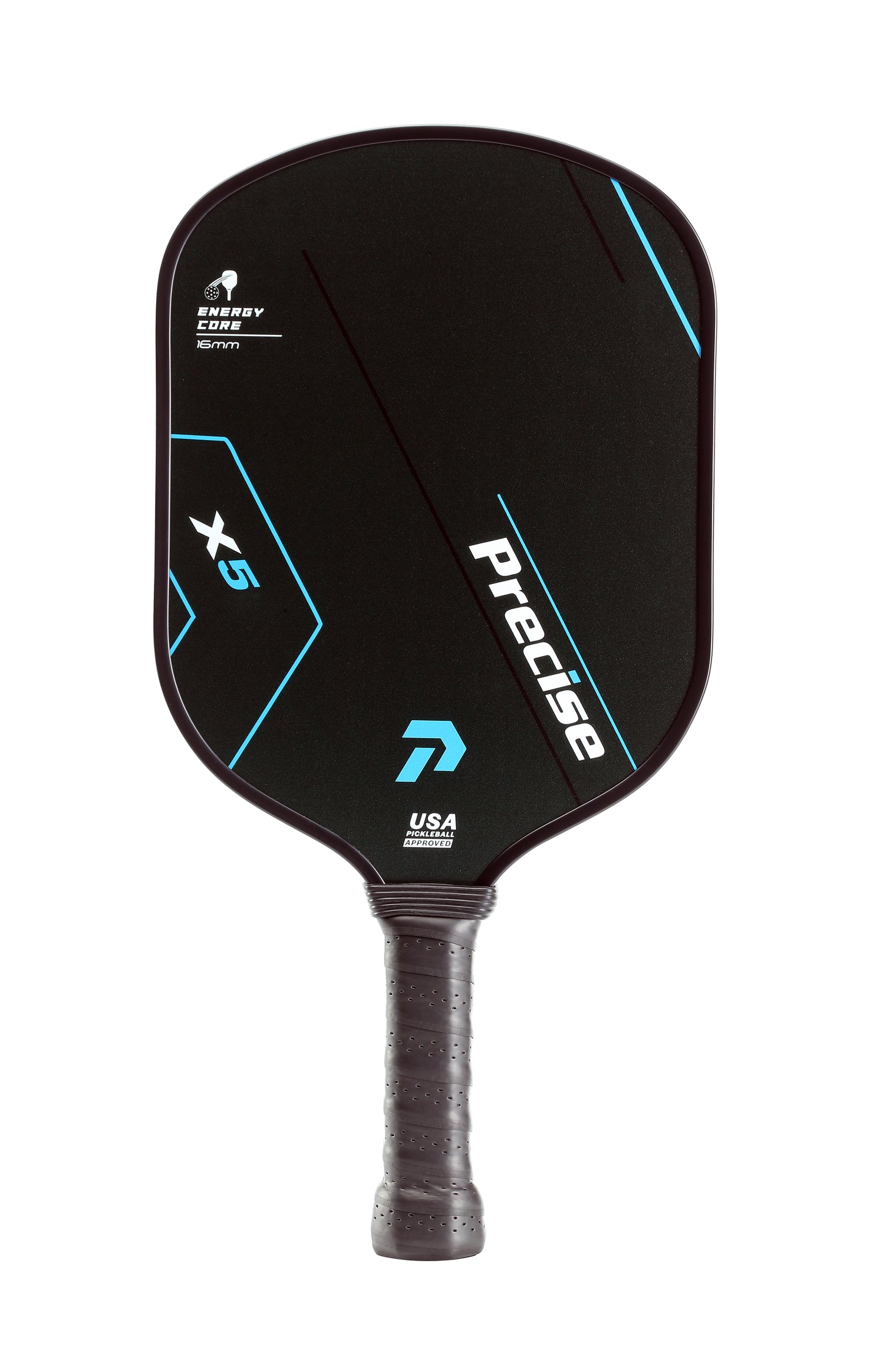 Precise X5 Pickleball Paddle – USAPA Approved – Textured Surface for Spin & Control – Lightweight Core & Comfort Grip – for Indoor & Outdoor Play – Textured