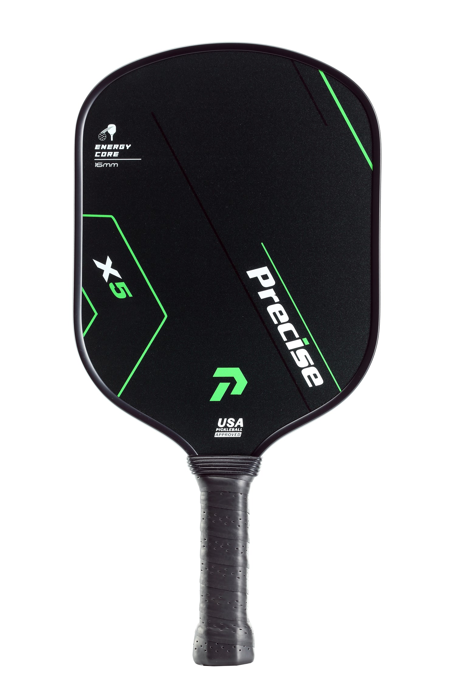Precise X5 Pickleball Paddle – USAPA Approved – Textured Surface for Spin & Control – Lightweight Core & Comfort Grip – for Indoor & Outdoor Play – Textured
