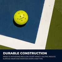 PRECISE Pickleball Balls – Outdoor A 40 Model with 40 Holes – USAPA Approved – Durable Flight Design