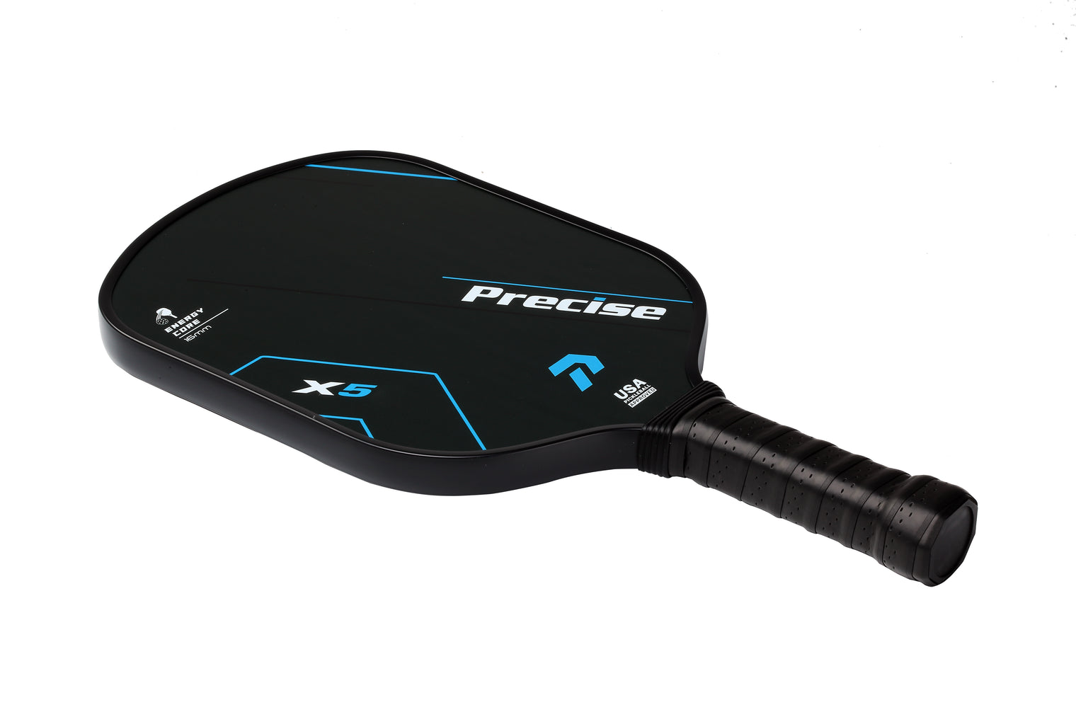Precise X5 Pickleball Paddle – USAPA Approved – Textured Surface for Spin & Control – Lightweight Core & Comfort Grip – for Indoor & Outdoor Play – Textured