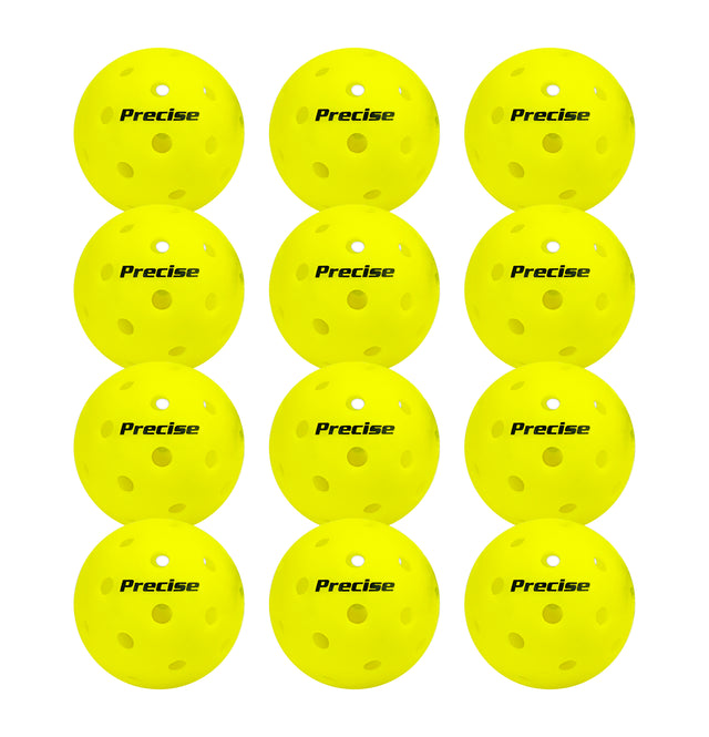 PRECISE Pickleball Balls – Outdoor A 40 Model with 40 Holes – USAPA Approved – Durable Flight Design