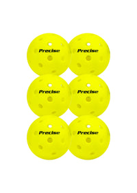 PRECISE Pickleball Balls – Outdoor A 40 Model with 40 Holes – USAPA Approved – Durable Flight Design